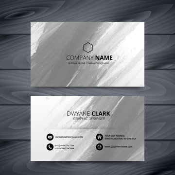 grunge style business card design template