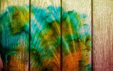 Pine bark texture with paint splash background