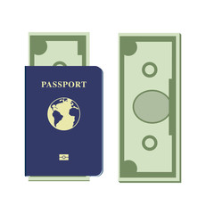 Passport  icon illustration