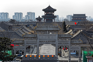 Great wall of Shanhaiguan Pass in china