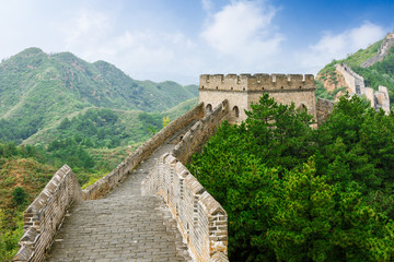 Fototapeta na wymiar Beautiful scenery of the Great Wall, China