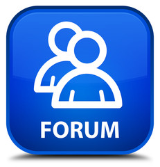 Forum (group icon) blue square button