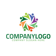 Human Team Logo - Social Company