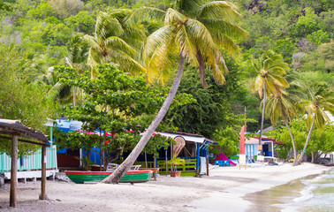 The Caribbean beach, Martinique.