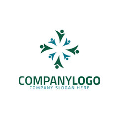 Obraz premium Human Team Logo - Social Company