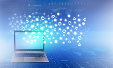 Fototapeta premium Global internet concept
