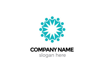 People Team Logo - Social Agency