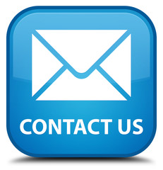 Contact us (email icon) cyan blue square button