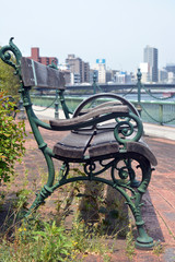 riverside bench