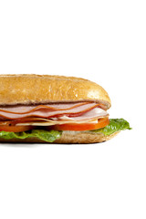 cropped hamburger sandwich