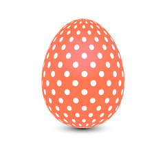 Easter Egg with points. Vector illustration.