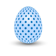Easter Egg with points. Vector illustration.
