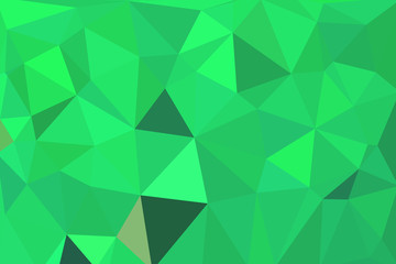 green geometric rumpled triangular low poly origami style gradie