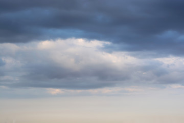 Dramatic stormy clouds sky background