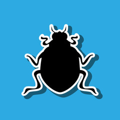 beetle silhouette design 