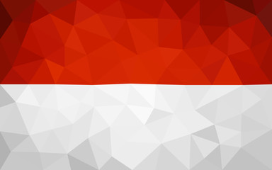 Indonesian high poly flag in EPS 8 format