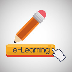 E-learning design. education icon. online concept, vector illustration
