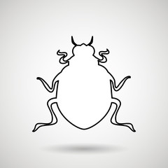 beetle silhouette design 