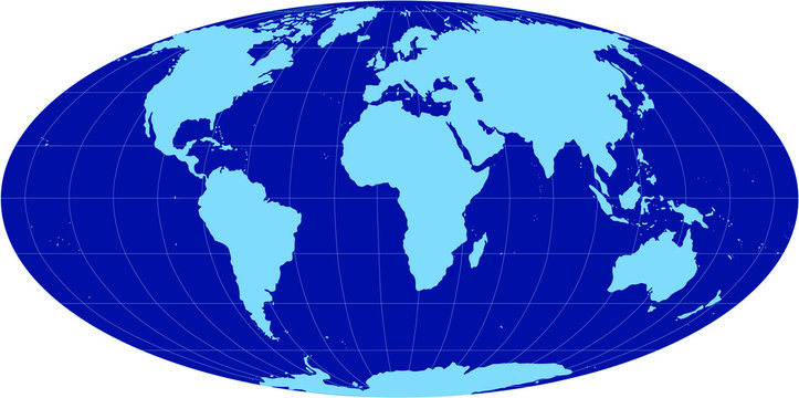 Highly Detailed Map of the World