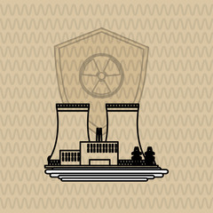 Industrial security design. safety icon. protection concept