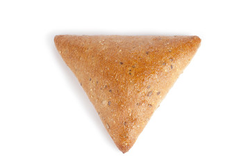 triangular meat bread