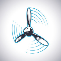 Propeller aircraft icon © armo