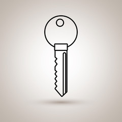 key isolated design 