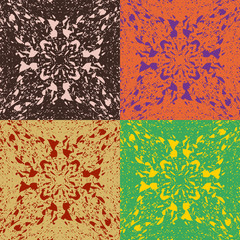 Seamless pattern of chaotic shapes
