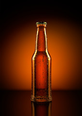 3D Rendering of a beer bottle