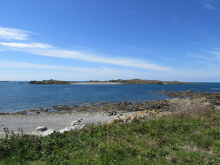Coastline in Channel islands