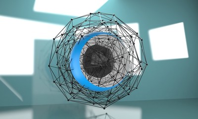 Low Poly Geometry Background. Abstract Polygonal Geometric Shape.