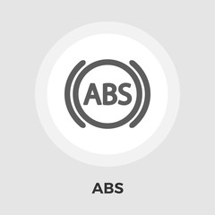 ABS flat icon.