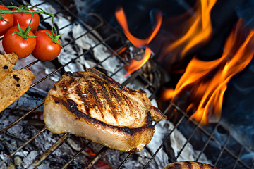 Steak On Grill