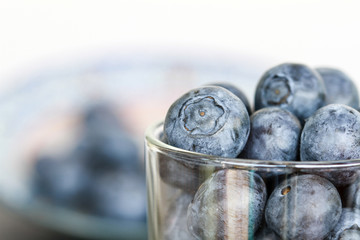 Heidelbeeren close_up in Glas