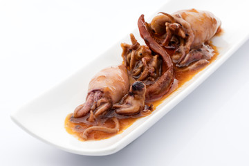 squids in hot pepper sauce