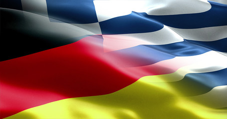 Germany and Greece flag
