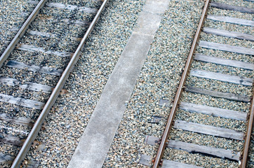 Fototapeta premium ESTACION DE TREN , VIAS , MERCANCIAS 