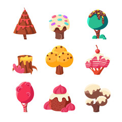 Trees Made Of Sweets Set