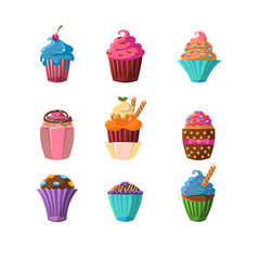 Decorated Cupcakes Sticker Collection