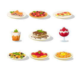 Italian Food Icon Set