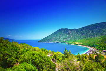 Antisamos beach in Kefalonia island, Greece