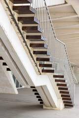 staircase with wooden steps