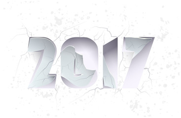 2017 on a white background