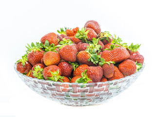 strawberry on white background