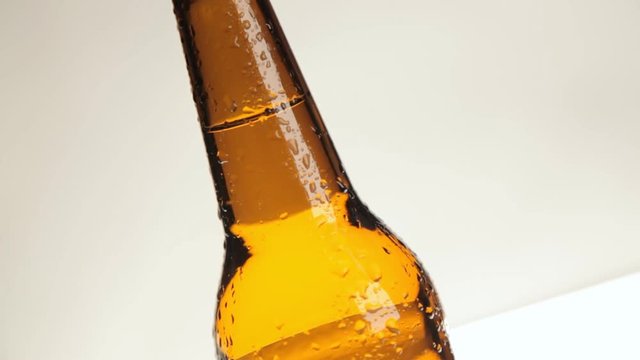 мокрая бутылка пива