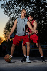 Fototapeta premium Basketball players