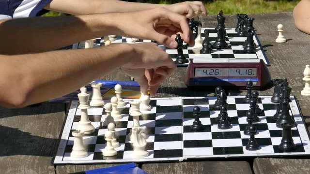 Siumultan chess for children and young people organized on the occasion of Europe Day, in Timisoara, Romania.