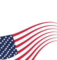 Fototapeta premium USA Flag Independence day vector template