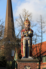 das wahrzeichen der stadt wedel – der roland