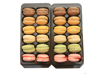 Pastel colored macarons